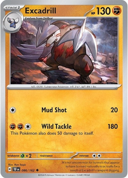 Excadrill (086/162) [Scarlet & Violet: Temporal Forces] 