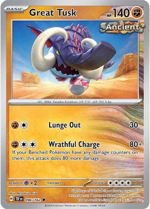 Great Tusk (096/162) [Scarlet &amp; Violet: Temporal Forces] 