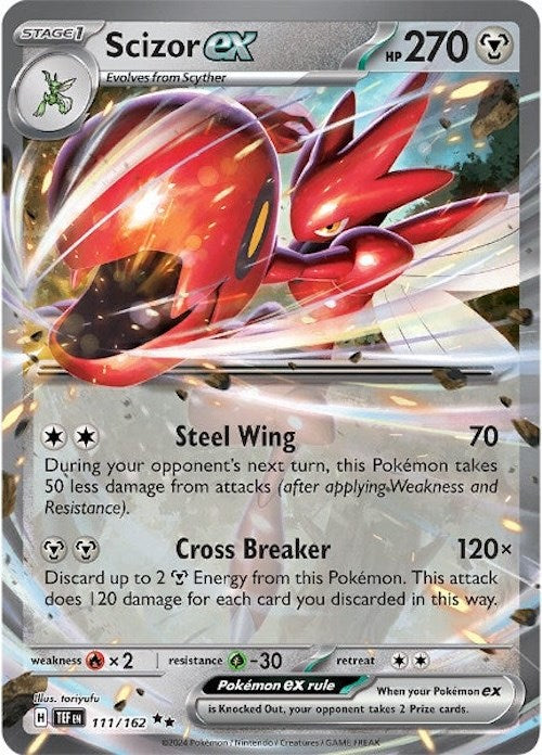 Scizor ex (111/162) [Scarlet &amp; Violet: Temporal Forces] 