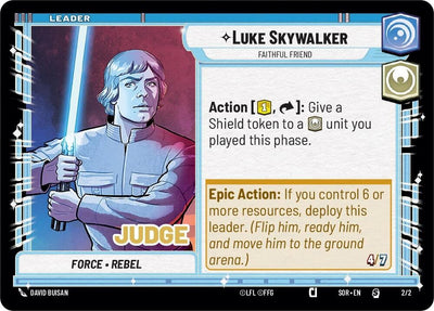 Luke Skywalker - Faithful Friend (Judge Promo) (002/002) [Spark of Rebellion Promos] 