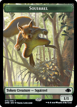 Insect // Squirrel Double-Sided Token [Dominaria Remastered Tokens] 