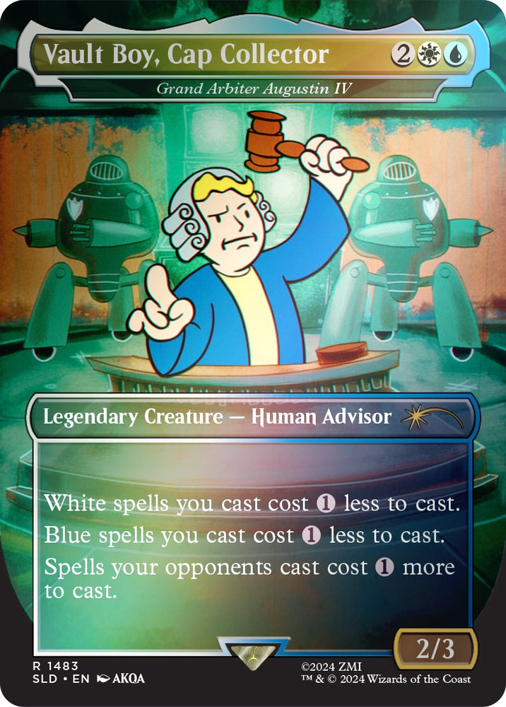 Vault Boy, Cap Collector - Grand Arbiter Augustin IV (Rainbow Foil) [Secret Lair Drop Series] 