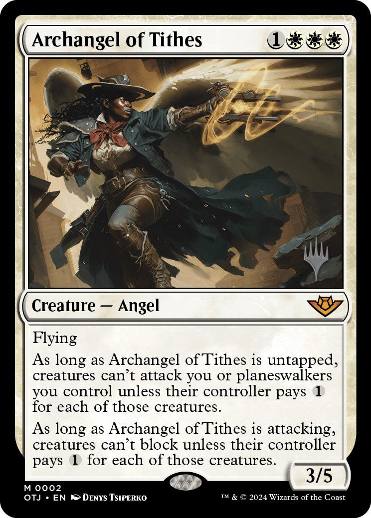 Archangel of Tithes (Promo Pack) [Outlaws of Thunder Junction Promos] 