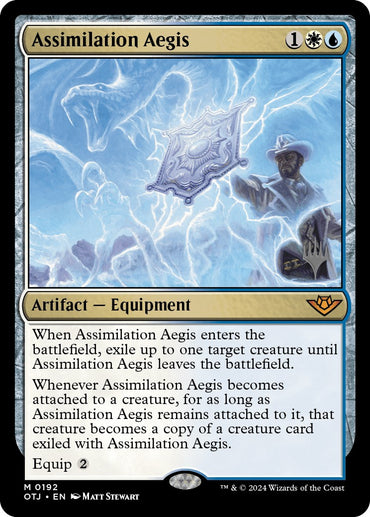 Aegis Assimilation (Promo Pack) [Outlaws of Thunder Junction Promos] 