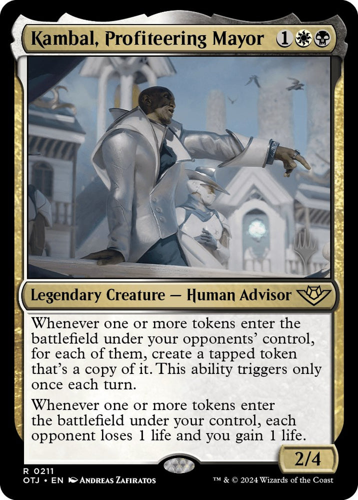 Kambal, Profiteering Mayor (Promo Pack) [Outlaws of Thunder Junction Promos] 