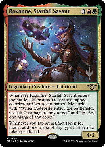 Roxanne, Starfall Savant (Promo Pack) [Outlaws of Thunder Junction Promos] 