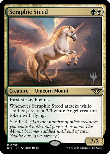 Seraphic Steed (Promo Pack) [Outlaws of Thunder Junction Promos] 