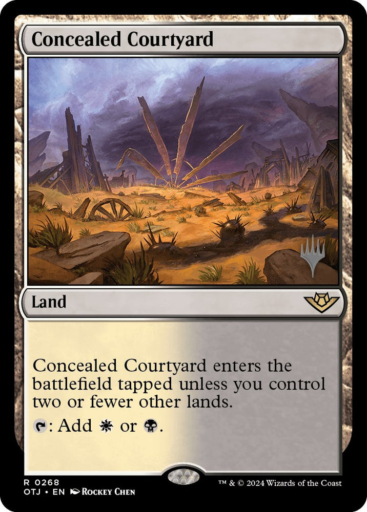 Concealed Courtyard (Promo Pack) [Outlaws of Thunder Junction Promos] 