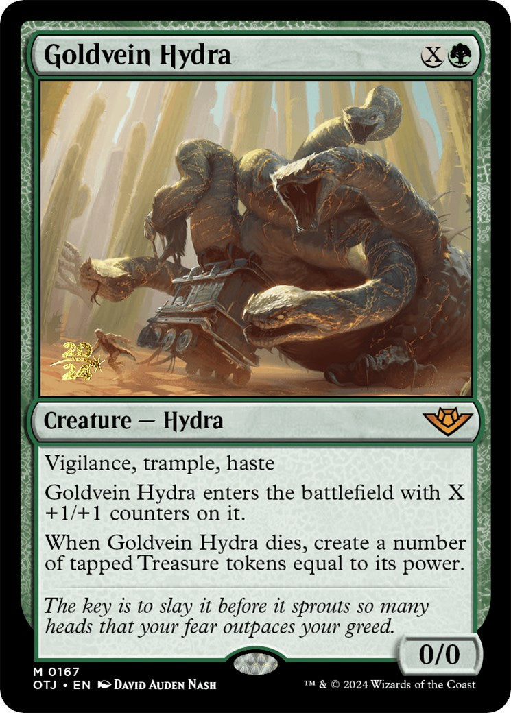 Goldvein Hydra [Outlaws of Thunder Junction Prerelease Promos] 