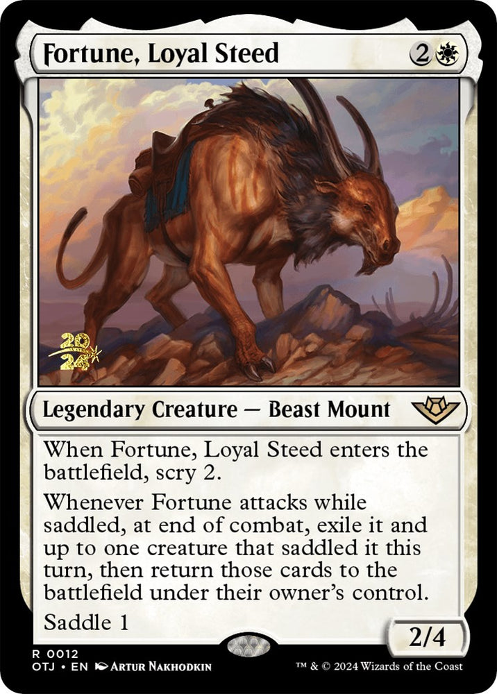 Fortune, Loyal Steed [Outlaws of Thunder Junction Prerelease Promos] 