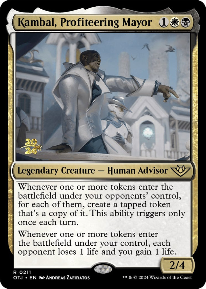 Kambal, Profiteering Mayor [Outlaws of Thunder Junction Prerelease Promos] 