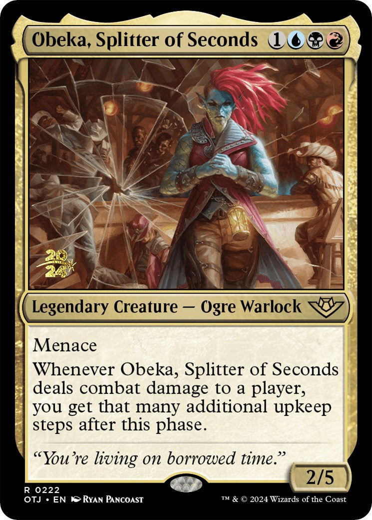 Obeka, Splitter of Seconds [Outlaws of Thunder Junction Prerelease Promos] 