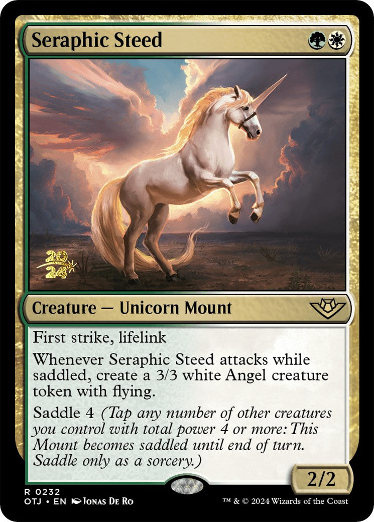 Seraphic Steed [Outlaws of Thunder Junction Prerelease Promos] 