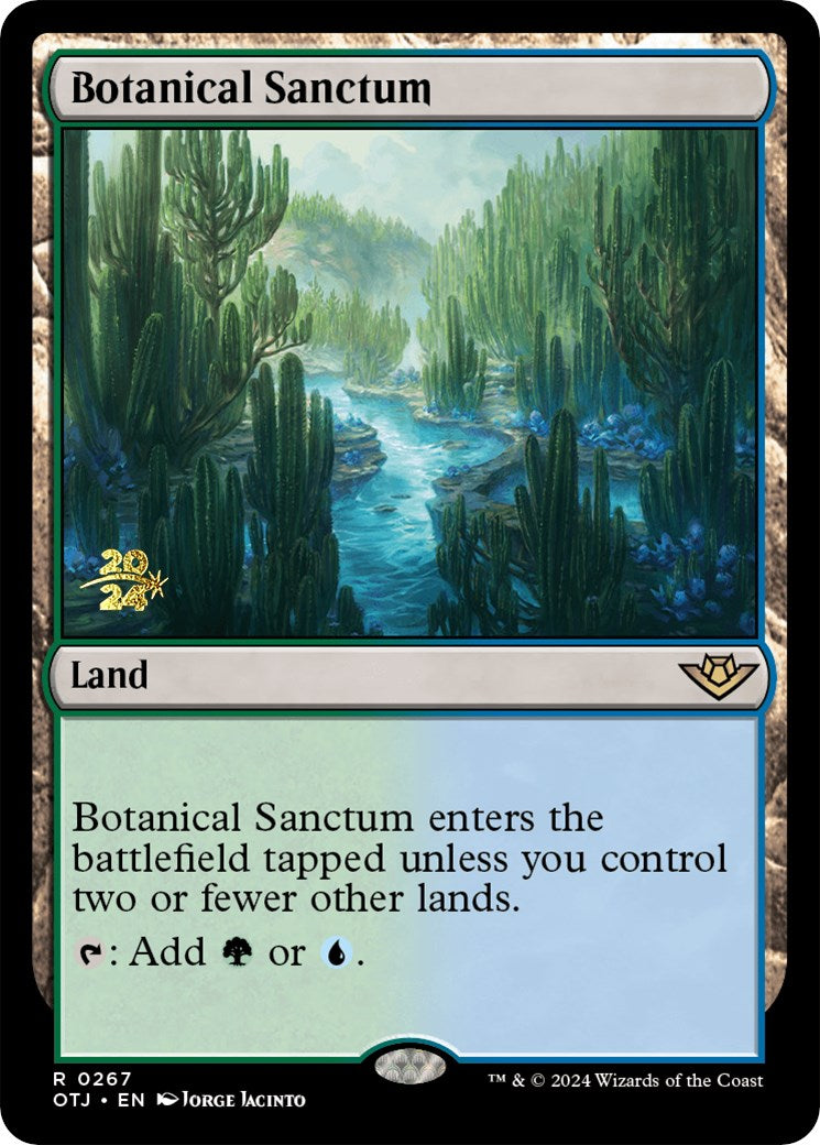 Botanical Sanctum (OTJ) [Outlaws of Thunder Junction Prerelease Promos] 