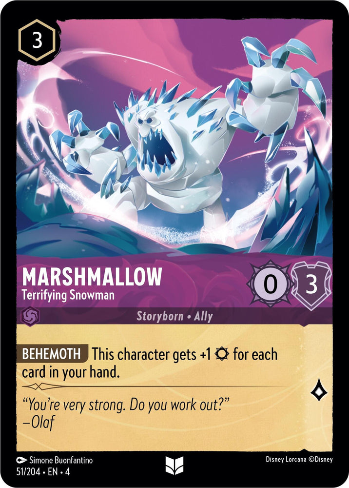 Marshmallow - Terrifying Snowman (51/204) [Ursula's Return] 