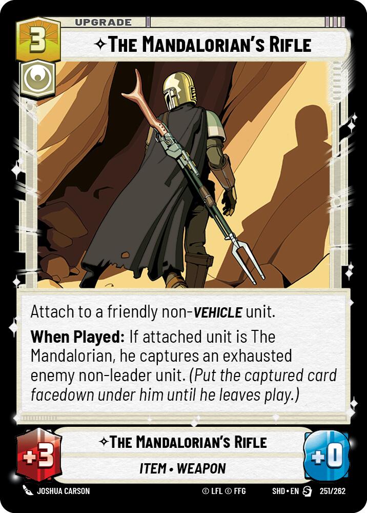 The Mandalorian's Rifle (251/262) [Shadows of the Galaxy] 