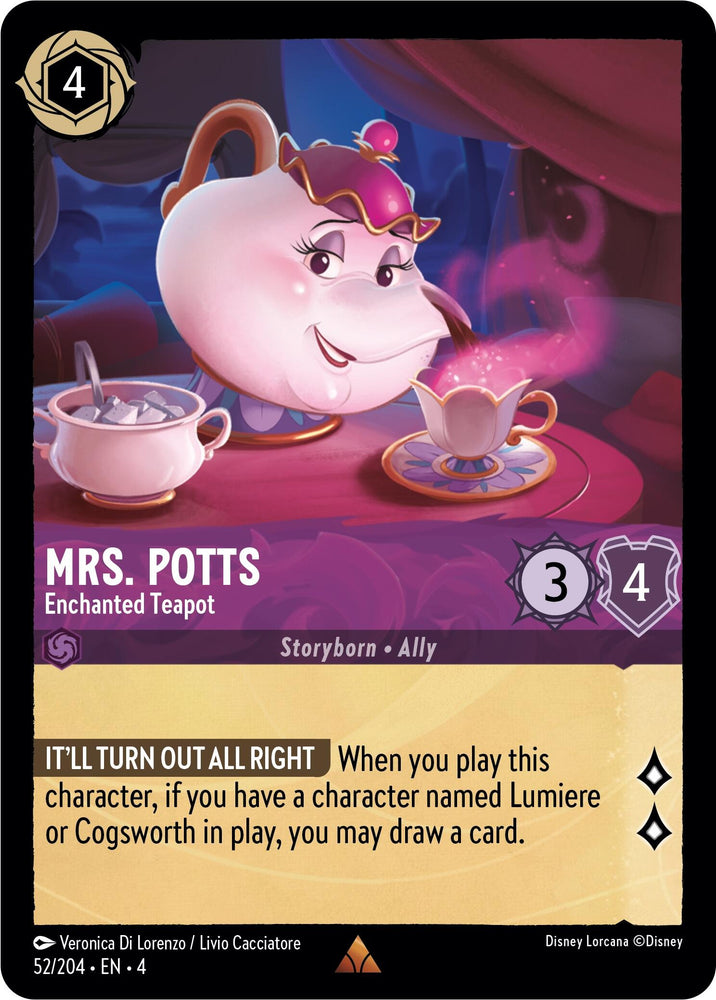 Mrs. Potts - Enchanted Teapot (52/204) [Ursula's Return] 