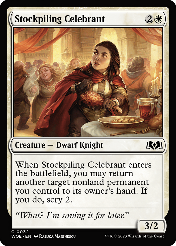 Stockpiling Celebrant [Wilds of Eldraine] 