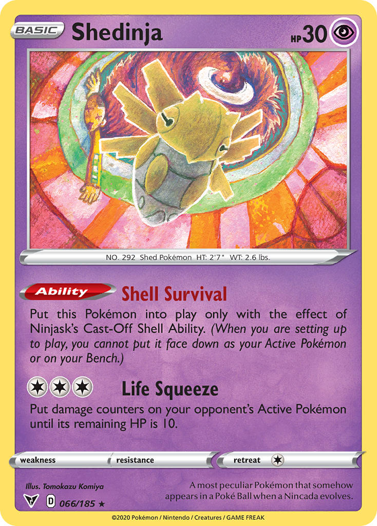 Shedinja (066/185) [Sword & Shield: Vivid Voltage] 