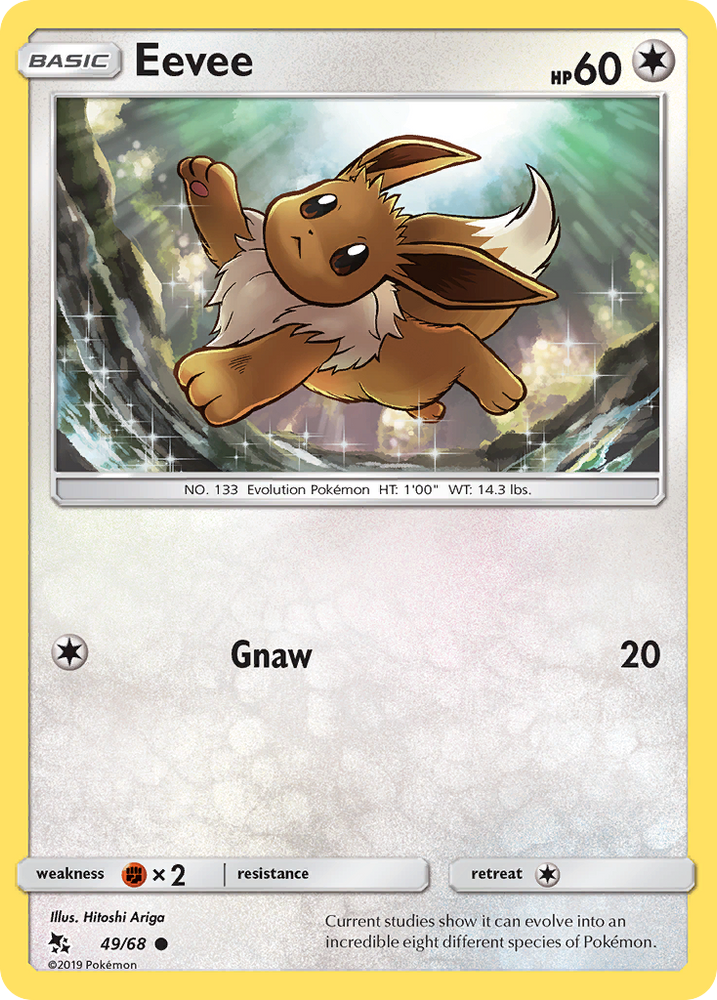 Eevee (49/68) [Sun &amp; Moon: Hidden Fates] 