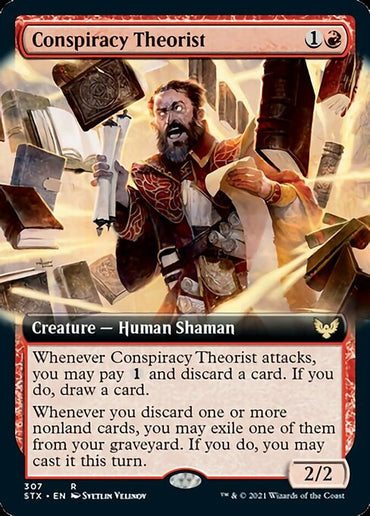 Conspiracy Theorist (Extended Art) [Strixhaven: School of Mages] 