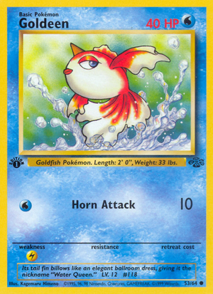 Goldeen (53/64) [Jungle 1st Edition] 
