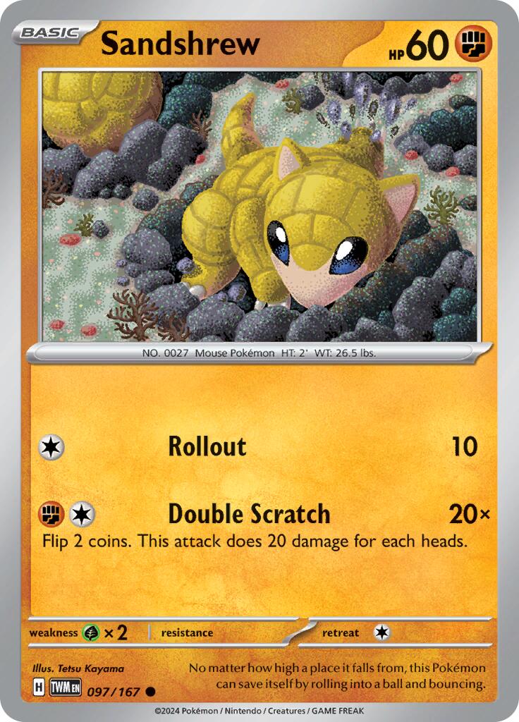 Sandshrew (097/167) [Scarlet & Violet: Twilight Masquerade] 