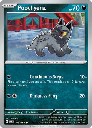 Poochyena (113/167) [Scarlet &amp; Violet: Twilight Masquerade] 