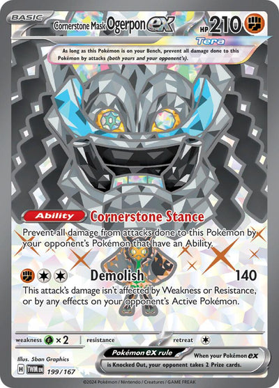 Cornerstone Mask Ogerpon ex (199/167) [Scarlet &amp; Violet: Twilight Masquerade] 