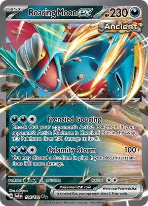 Roaring Moon ex (124/182) [Scarlet & Violet: Paradox Rift]