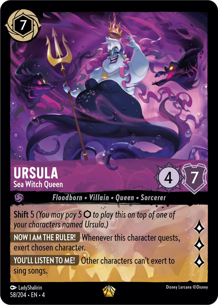 Ursula - Sea Witch Queen (58/204) [Ursula's Return] 