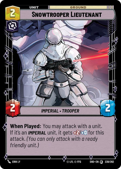 Snowtrooper Lieutenant (236/262) [Shadows of the Galaxy] 