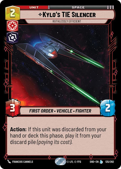 Kylo's TIE Silencer - Ruthlessly Efficient (135/262) (135/262) [Shadows of the Galaxy]