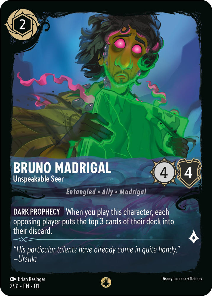 Bruno Madrigal - Unspeakable Seer (2/31) [Illuminaeer's Quest: Deep Trouble] 