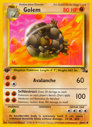 Golem (36/62) [Fossil 1st Edition] 