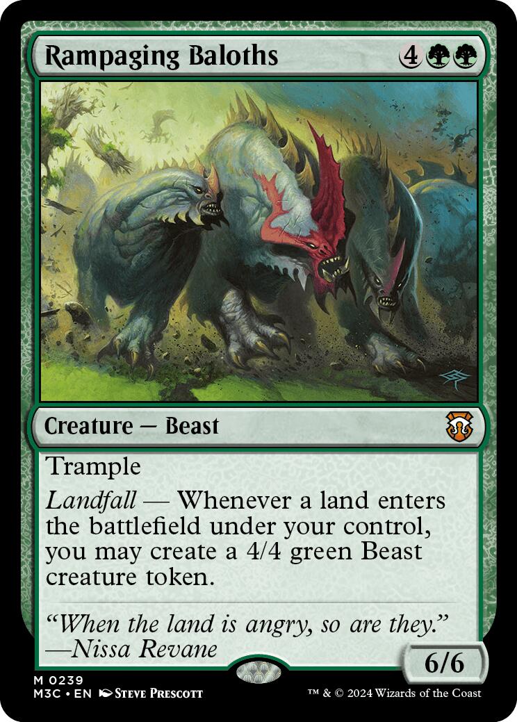 Rampaging Baloths [Modern Horizons 3 Commander] 