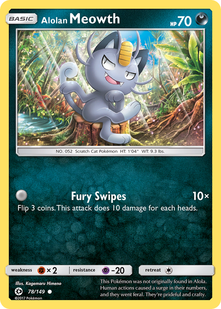 Alolan Meowth (78/149) [Sun &amp; Moon: Base Set] 