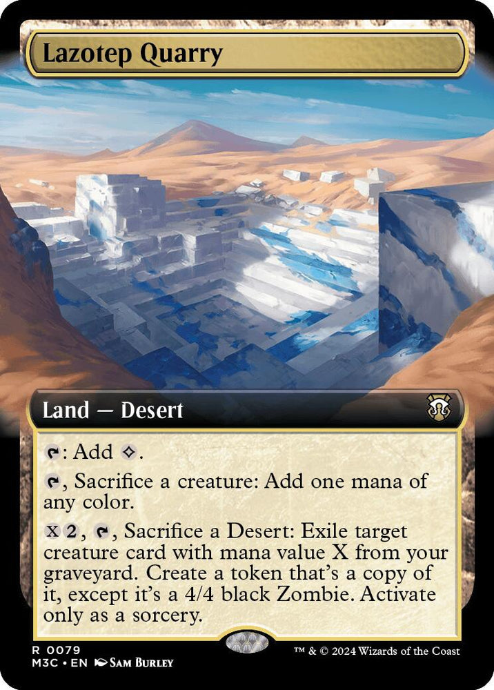 Lazinep Quarry (Extended Art) (Ripple Foil) [Modern Horizons 3 Commander] 