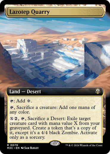 Lazinep Quarry (Extended Art) (Ripple Foil) [Modern Horizons 3 Commander] 