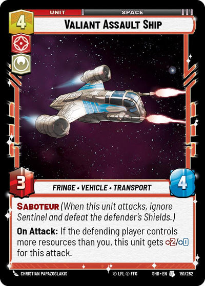 Valiant Assault Ship (151/262) [Shadows of the Galaxy] 