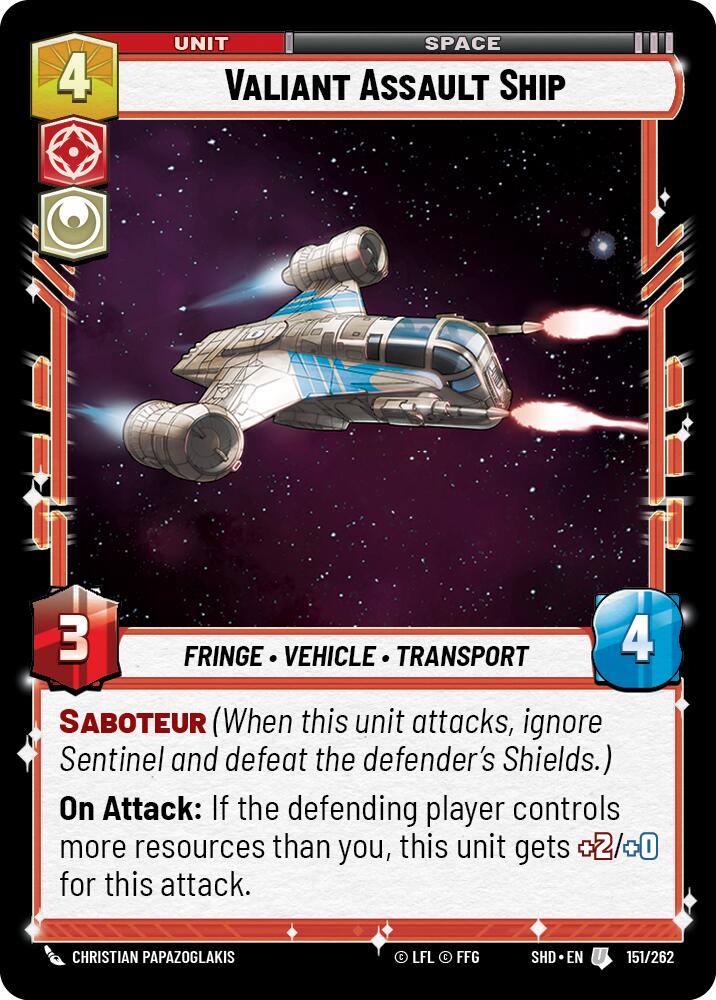 Valiant Assault Ship (151/262) [Shadows of the Galaxy] 