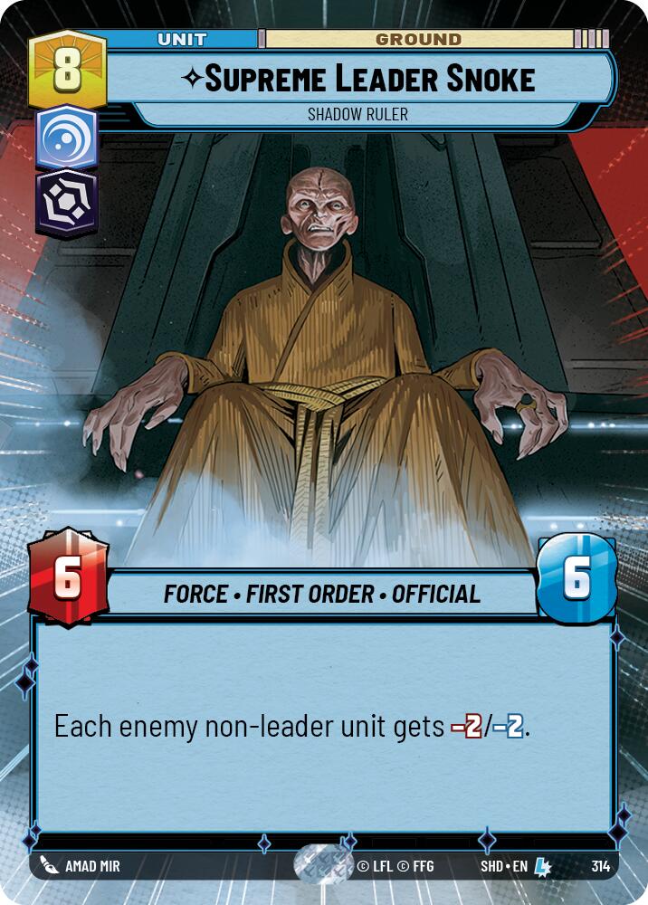 Supreme Leader Snoke - Shadow Ruler (Hyperspace) (314) [Shadows of the Galaxy] 