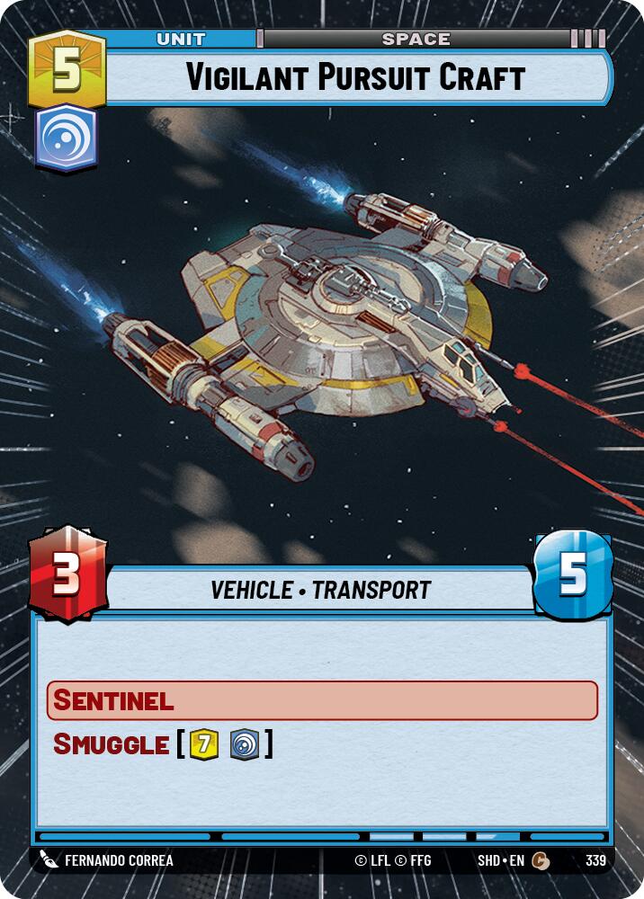 Vigilant Pursuit Craft (Hyperspace) (339) [Shadows of the Galaxy] 