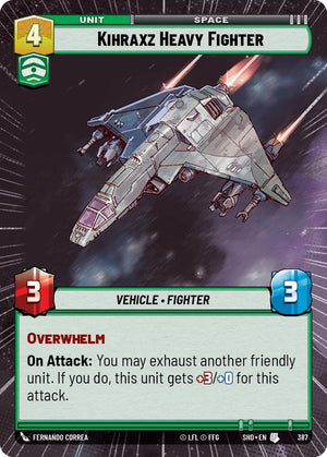 Kihraxz Heavy Fighter (387) (Hyperspace) (387) [Shadows of the Galaxy]