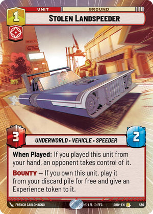 Stolen Landspeeder (Hyperspace) (430) [Shadows of the Galaxy] 