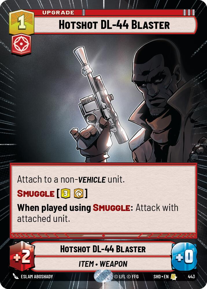 Hotshot DL-44 Blaster (Hyperspace) (443) [Shadows of the Galaxy] 