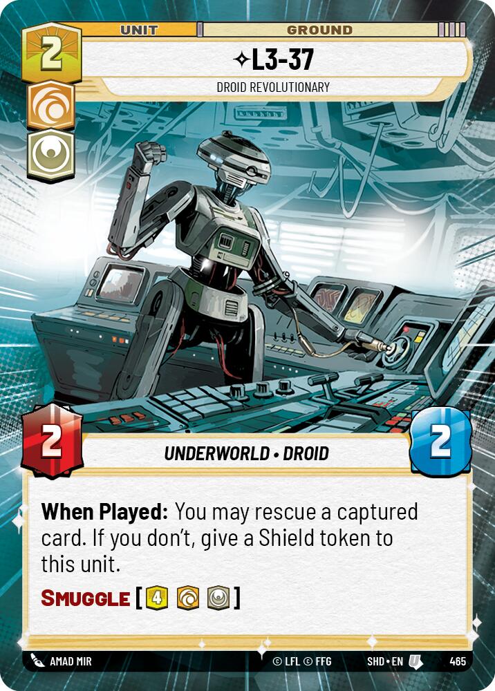 L3-37 - Droid Revolutionary (Hyperspace) (465) [Shadows of the Galaxy] 