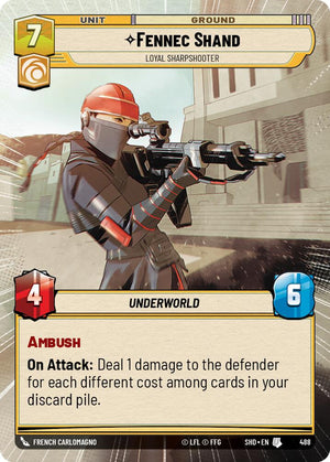 Fennec Shand - Loyal Sharpshooter (Hyperspace) (488) [Shadows of the Galaxy] 