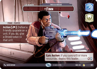 Finn - This is a Rescue (265) (Showcase) (265) [Shadows of the Galaxy]