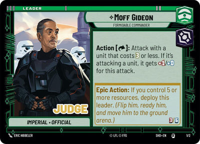Moff Gideon - Formidable Commander (Judge Promo) (1/2) [Shadows of the Galaxy Promos] 